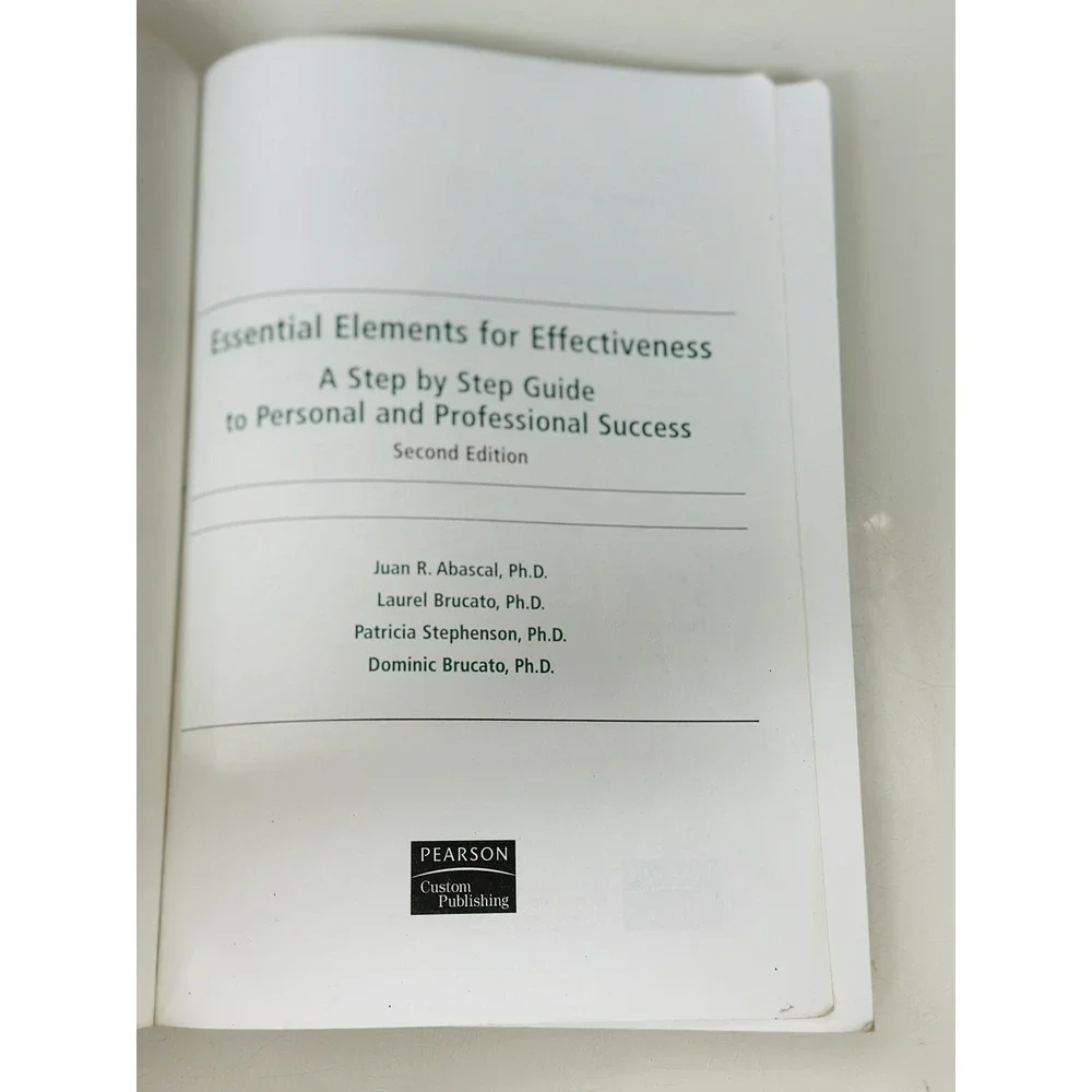 ESSENTIAL ELEMENTS FOR EFFECTIVENESS: A STEP BY STEP GUIDE By Laurel Patricia VG